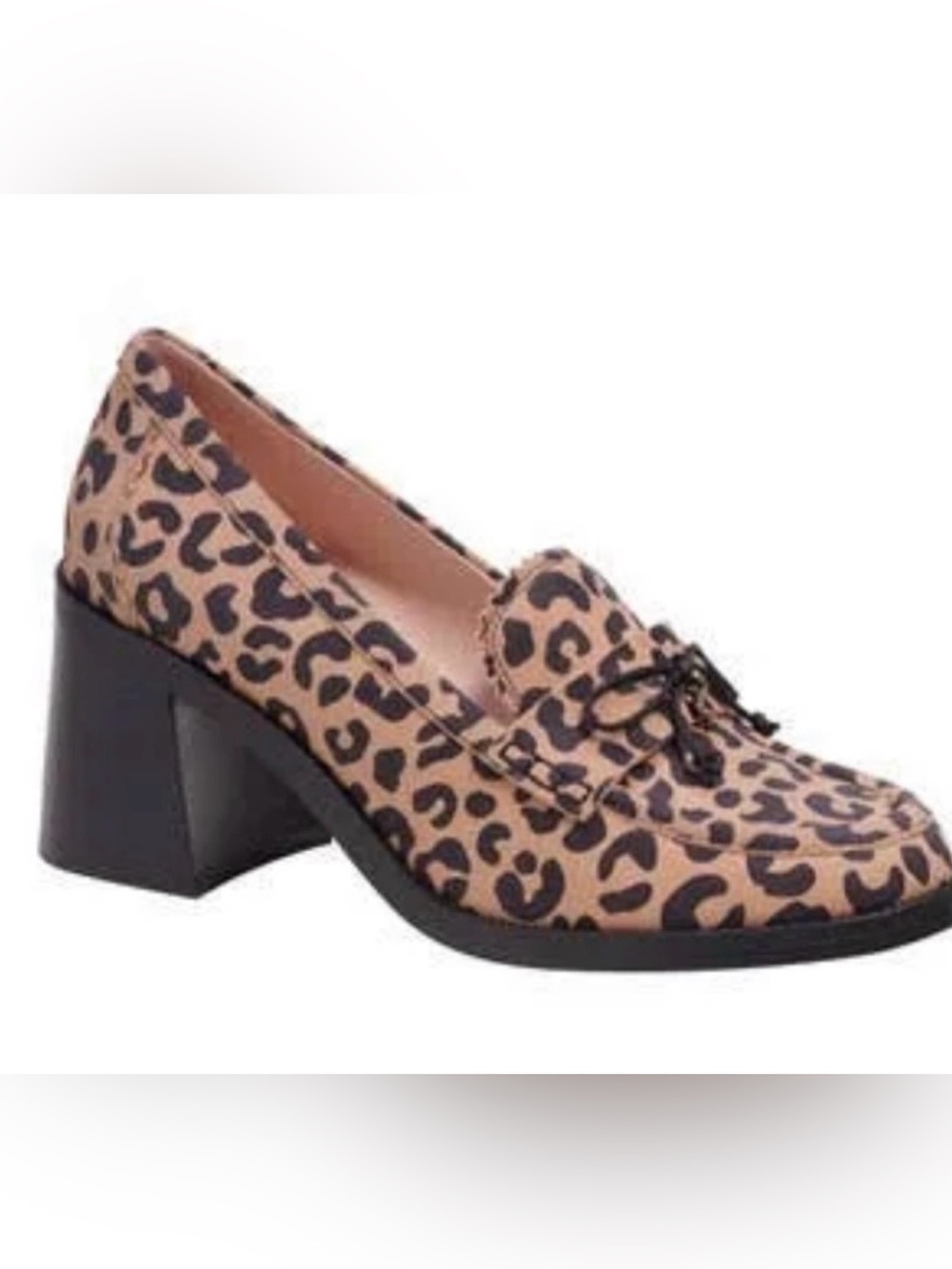 Kate Spade New York Hattie Leopard Stacked Heel Loafer Size 7.5 🐆